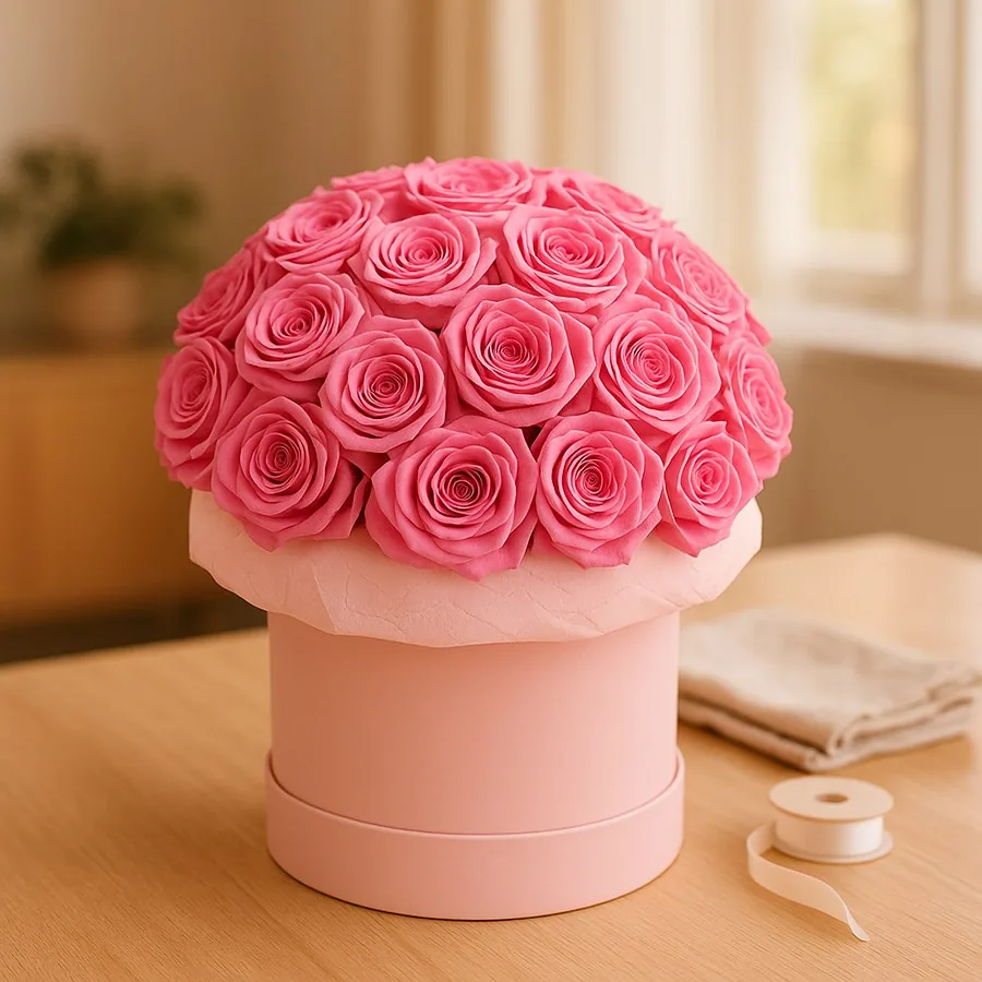 Kutuda 35 Pembe Gül